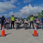 Direktorat Lalulintas Polda Sulbar Lakukan Latihan Safety Riding