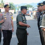 Jamin Kunjungan RI 1 Di Sulbar Aman, TNI/POLRI Laksanakan Apel Kesiapan.