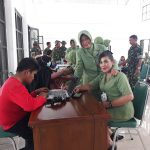 Personil TNI & Persit Kodim 1427 Pasangkayu Gelar donor darah