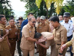 Hari Pertama Ngantor, SDK dan Wagub, Salim S Mengga Disambut ASN Pemprov Sulbar