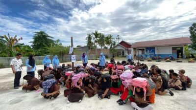 Optimalisasi Pendidikan, SDN Balatedong Gelar Simulasi Siaga Bencana Ke Warga Belajarnya
