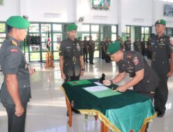 Danrem 142/Tatag Pimpin Serah Terima Jabatan Dandim 1402/Polman