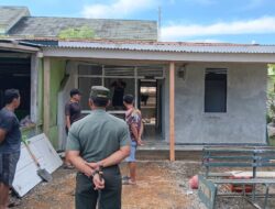 Danrem 142/Tatag Tinjau Pembangunan Rumah Dinas Program RTLH