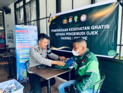 Peduli Kesehatan Ojol, Biddokkes Polda Sulbar Rayakan HUT Bhayangkara ke-79 dengan Aksi Nyata