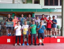 Danrem 142/Tatag Raih Juara 1 Tenis Kelompok Prestasi di HUT ke-68 Kodam XIV/Hasanuddin
