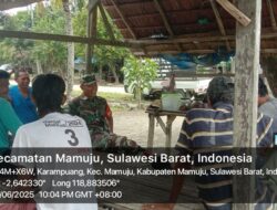 Babinsa Koramil 1418-01/Mamuju Edukasi Warga Hadapi Potensi Bencana Alam