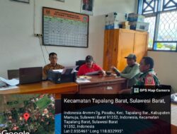 Babinsa Koramil 1418-02/Tapalang Laksanakan Puldata Sekaligus Ajak Warga Jaga Kebersihan Lingkungan