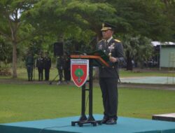 Danrem 142/Tatag Pimpin Upacara Hari Lahir Pancasila