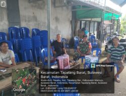 Babinsa Koramil 1418-02/Tapalang Laksanakan Puldata Sekaligus Imbau Warga Jaga Kebersihan Lingkungan