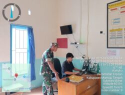 Pererat Sinergitas, Babinsa Koramil 1418-04/Kalumpang Laksanakan Komsos di Kantor Desa Kabubu