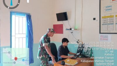 Pererat Sinergitas, Babinsa Koramil 1418-04/Kalumpang Laksanakan Komsos di Kantor Desa Kabubu