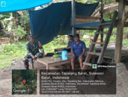 Babinsa Koramil 1418-02/Tapalang Laksanakan Pengumpulan Data Wilayah di Kecamatan Tapalang